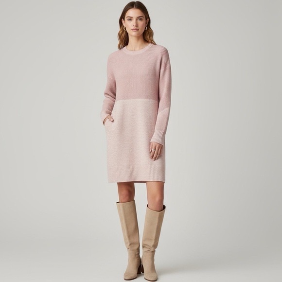lululemon athletica Tops - LULULEMON Restful Intention Mini Sweater Dress Pink Cashlu Cashmere Blend Tunic